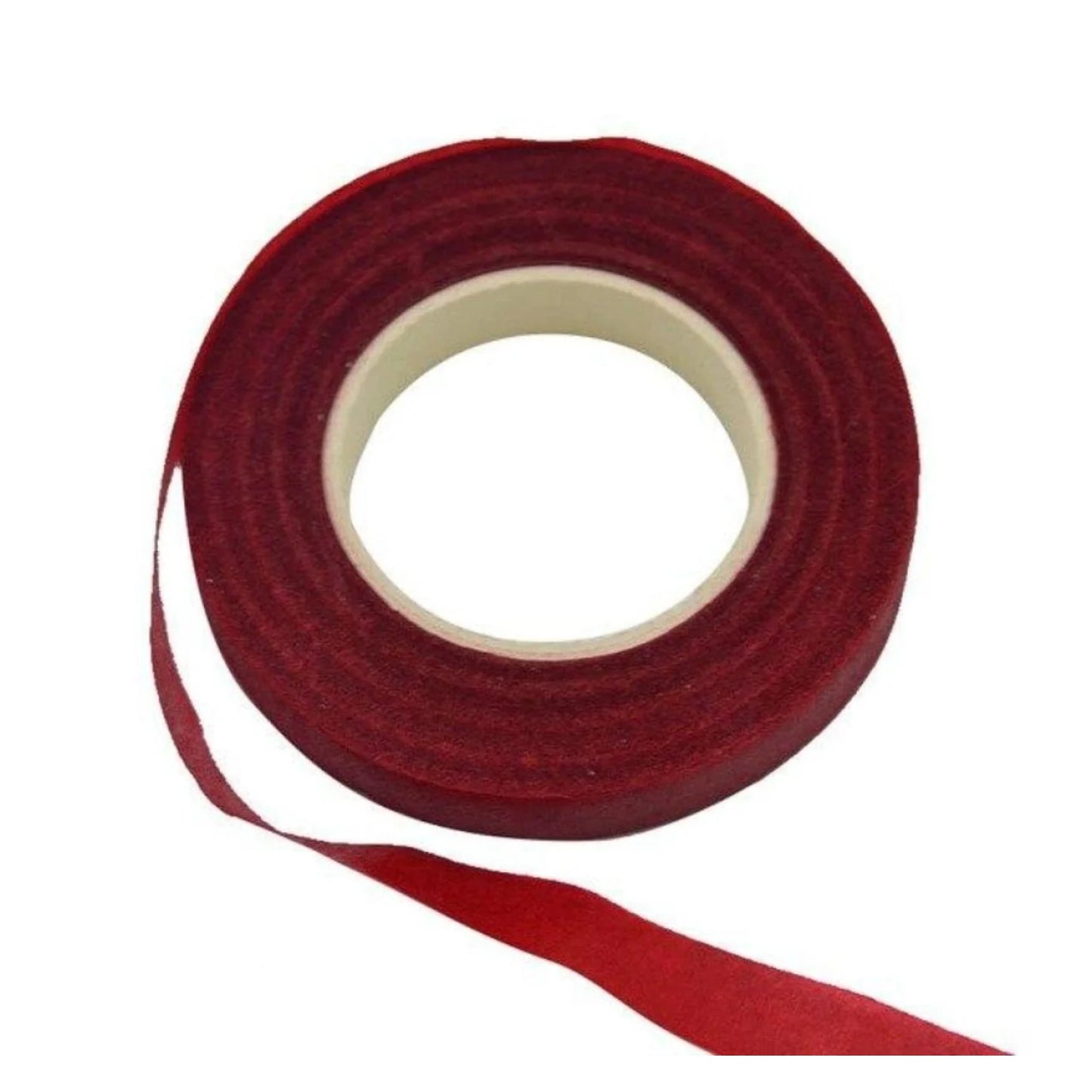 30m 12mm Bouquet Floral Stem Stretchy Tape Flower Stamen Wrapping Florist Green - Red - Asia Sell