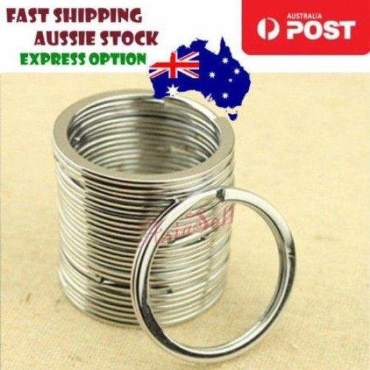 30pcs 30mm Metal Key Ring Holder Split Rings Keyring Keychain Key Chain Keyfob - - Asia Sell