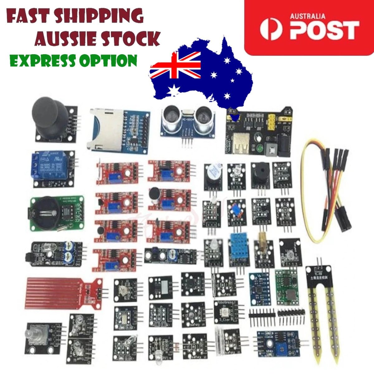 37pcs Electronics Learning Sensor Kit with Box Beginner Sensor Module - - Asia Sell