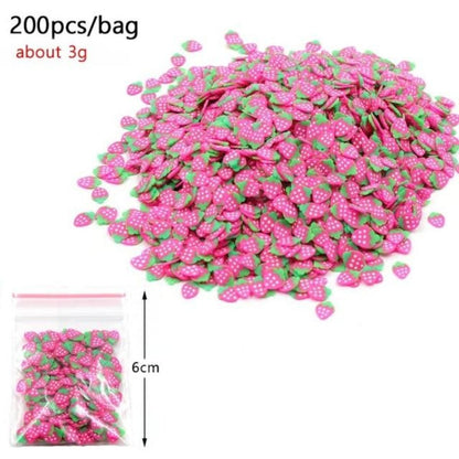 3g Fruit Bead Charms for DIY Decoration Addition in Slime Filler Nail Art - A - - Asia Sell