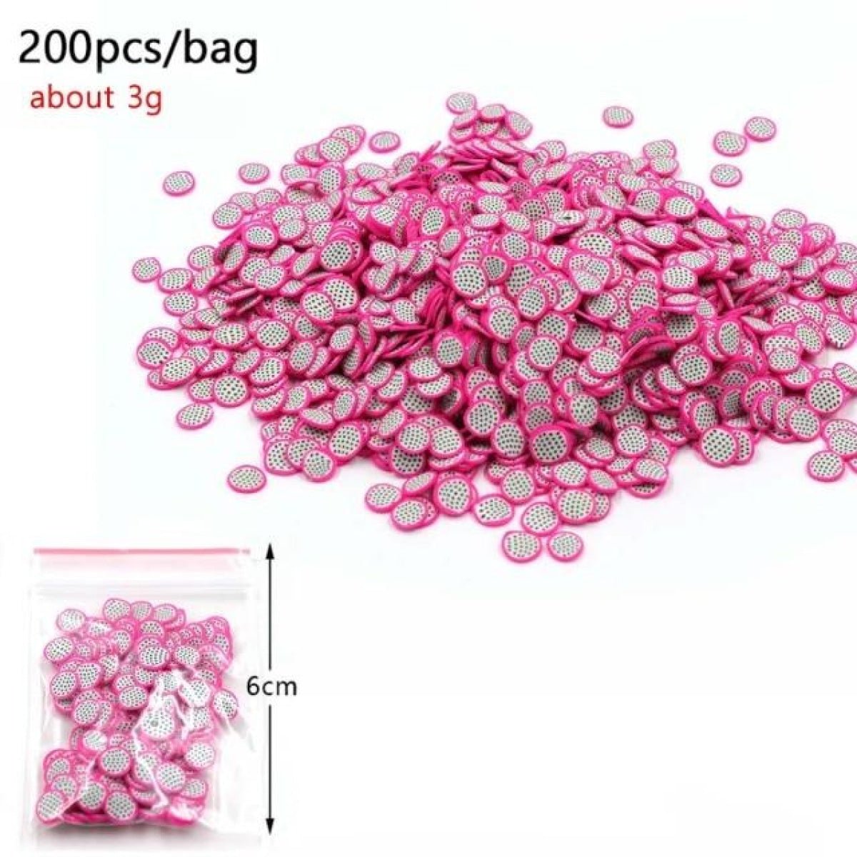 3g Fruit Bead Charms for DIY Decoration Addition in Slime Filler Nail Art - E - - Asia Sell