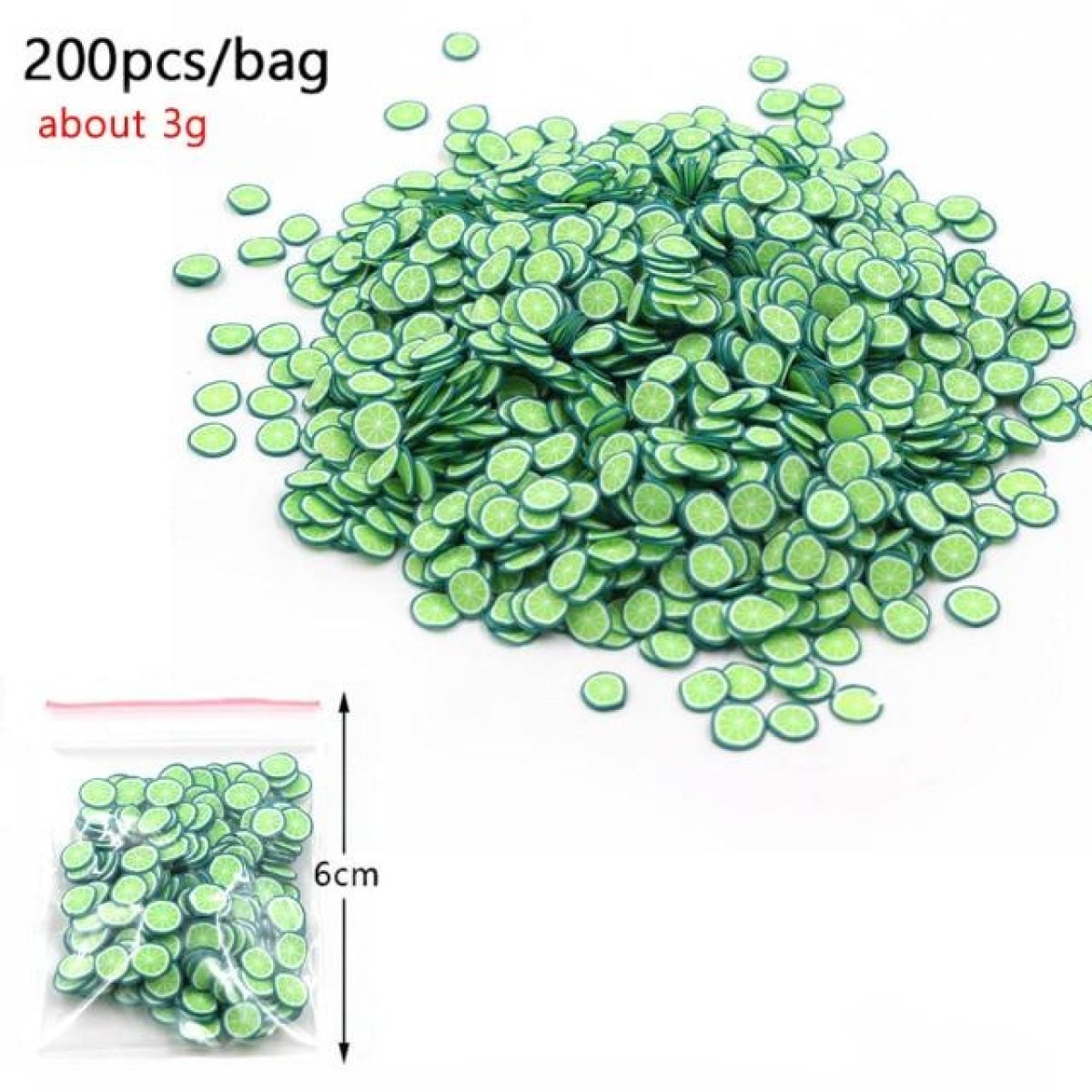 3g Fruit Bead Charms for DIY Decoration Addition in Slime Filler Nail Art - F - - Asia Sell