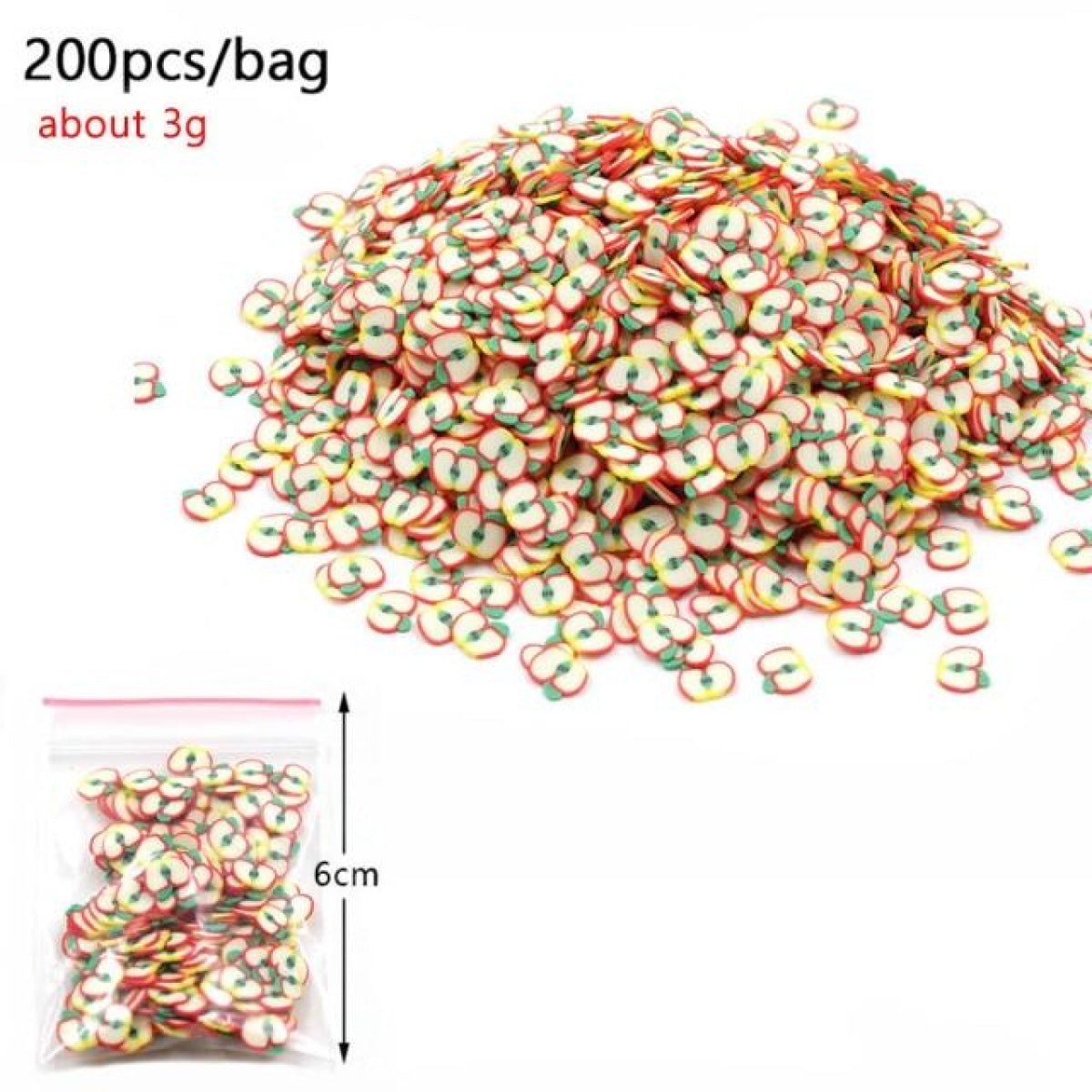 3g Fruit Bead Charms for DIY Decoration Addition in Slime Filler Nail Art - J - - Asia Sell