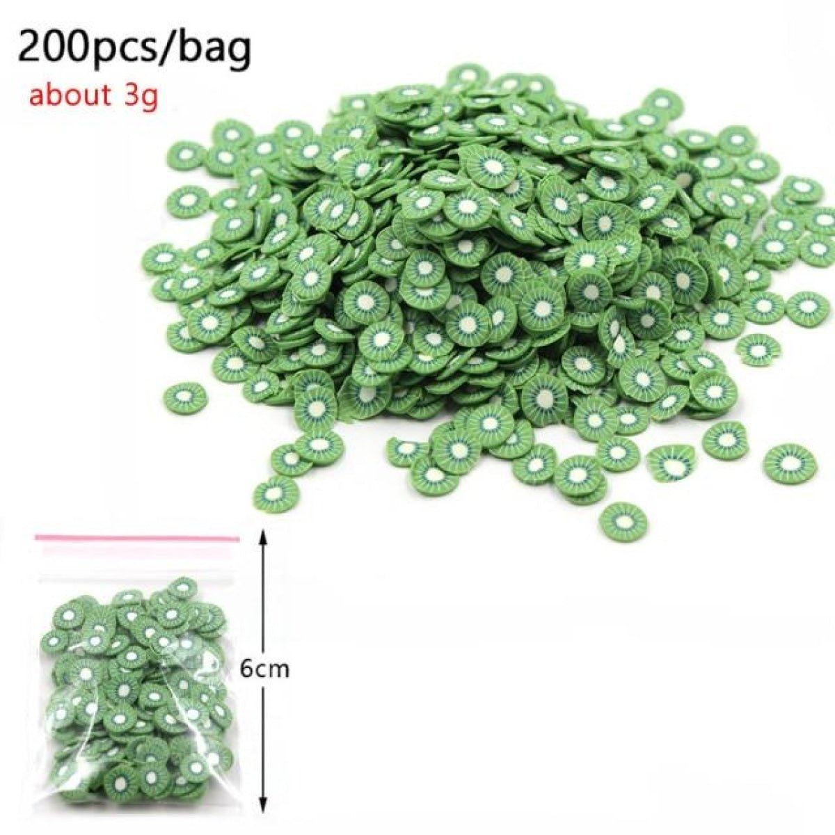 3g Fruit Bead Charms for DIY Decoration Addition in Slime Filler Nail Art - L - - Asia Sell