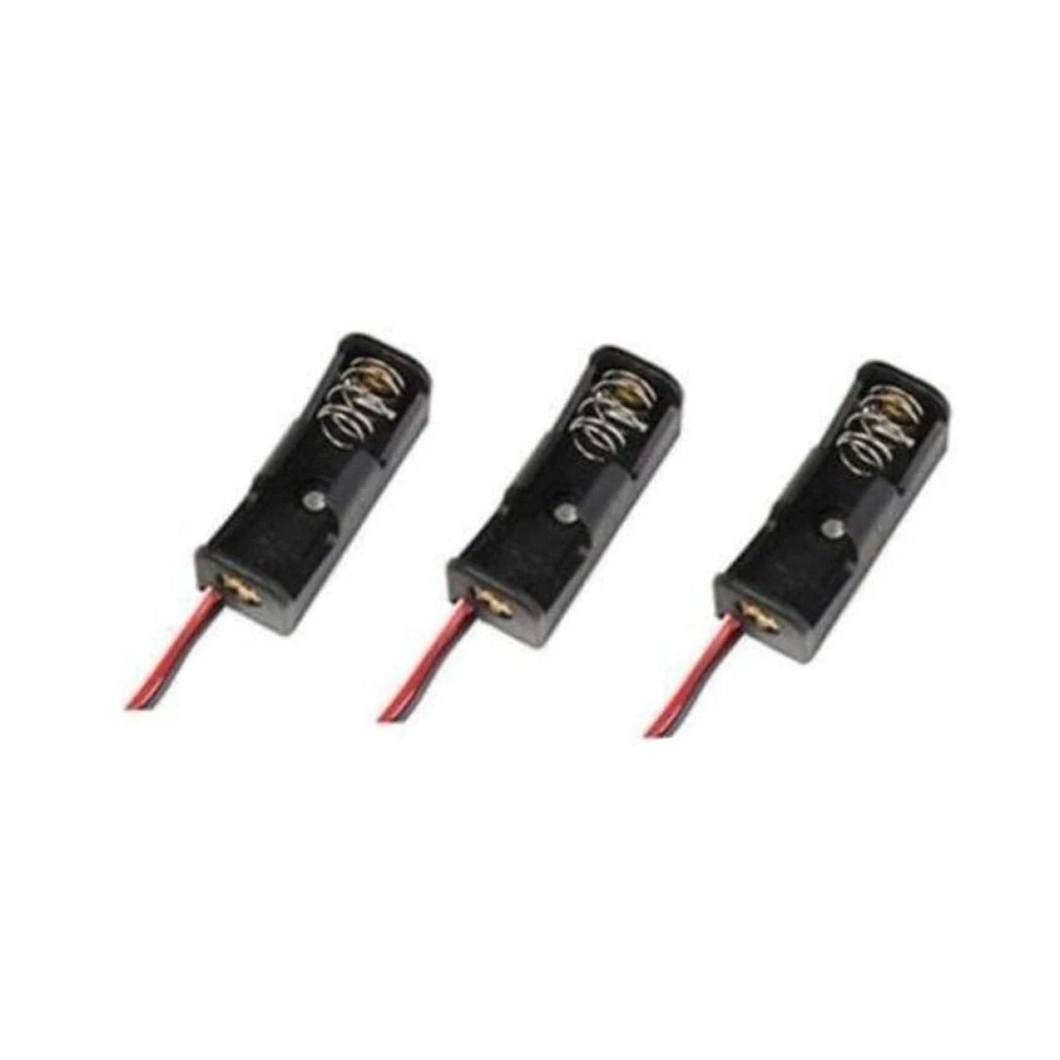 3pcs 23A Battery Holder Black 12V Charger lip Holder Box Case Wires A23, - - Asia Sell
