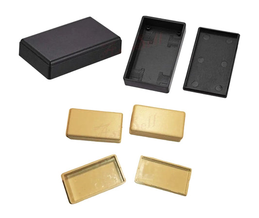 3pcs Black/White Electronic Plastic ABS DIY Project Junction Box Enclosure Case - 48x27x14mm White - Asia Sell