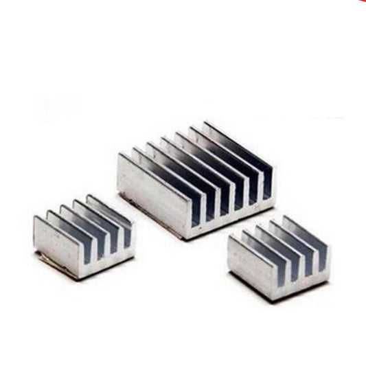 3pcs Pure Aluminum Cooler Heat Sink for Raspberry Pi 2B 3 3B+ Adhesive Heatsink - - Asia Sell