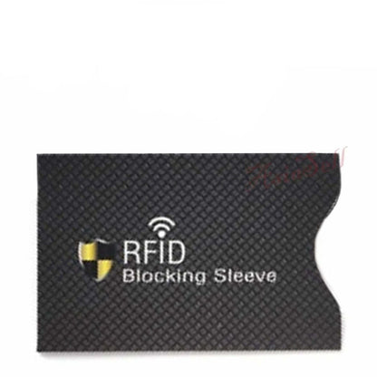 3pcs RFID Credit Card Cover Protector Anti Theft Blocking Sleeve Aluminium - Black (thick) - Asia Sell