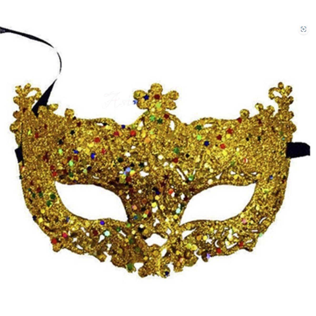 3pcs Set of 1 Gold 1 Black 1 Silver Eye Mask Venetian Masquerade Ball Costume Party Fancy Dress - Asia Sell