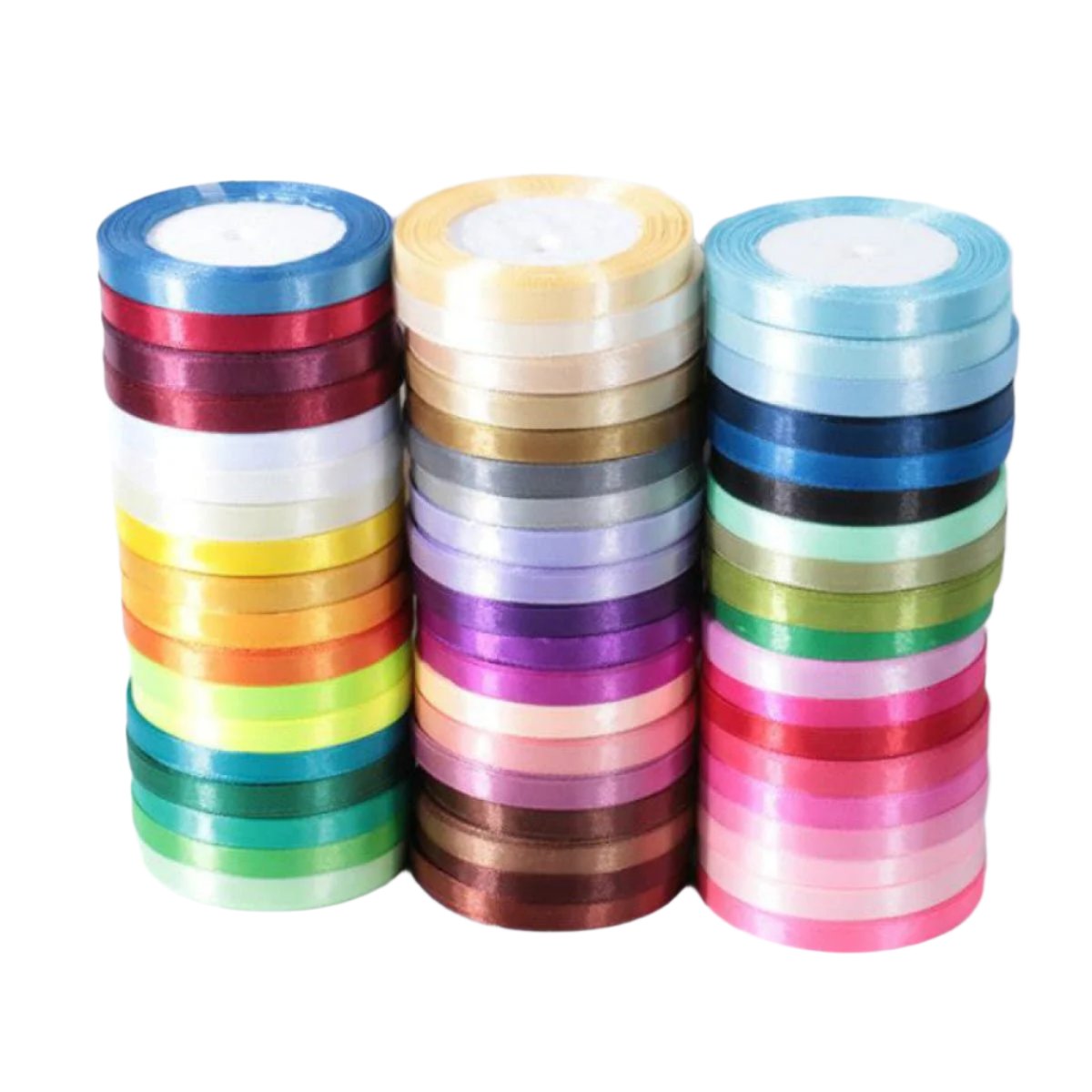 1/3 Rolls 22m 6mm Polyester Ribbon for Crafts Bow Gift Wrapping Party Wedding Hair Christmas Decoration