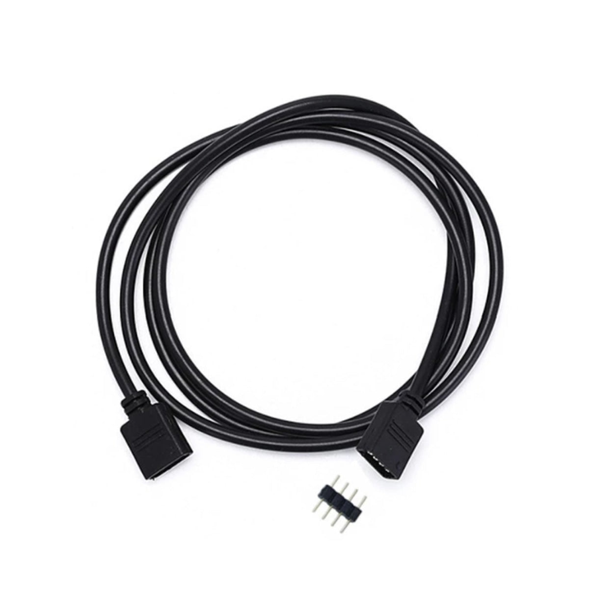 4 Pin / 5 Extension Cable Connector Rgb Rgbw 5050 3528 Led Strip Light 30Cm Black Cables -