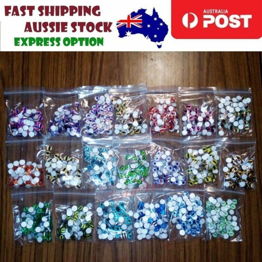 400pcs Round 8mm Glass Doll Eyes Dragon Lizard Frog Eyeballs - - Asia Sell