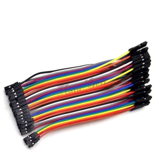 40pcs 10cm 2.54mm Single 1 pin Female Female Jumper Wire Cable Cables F-F - Asia Sell