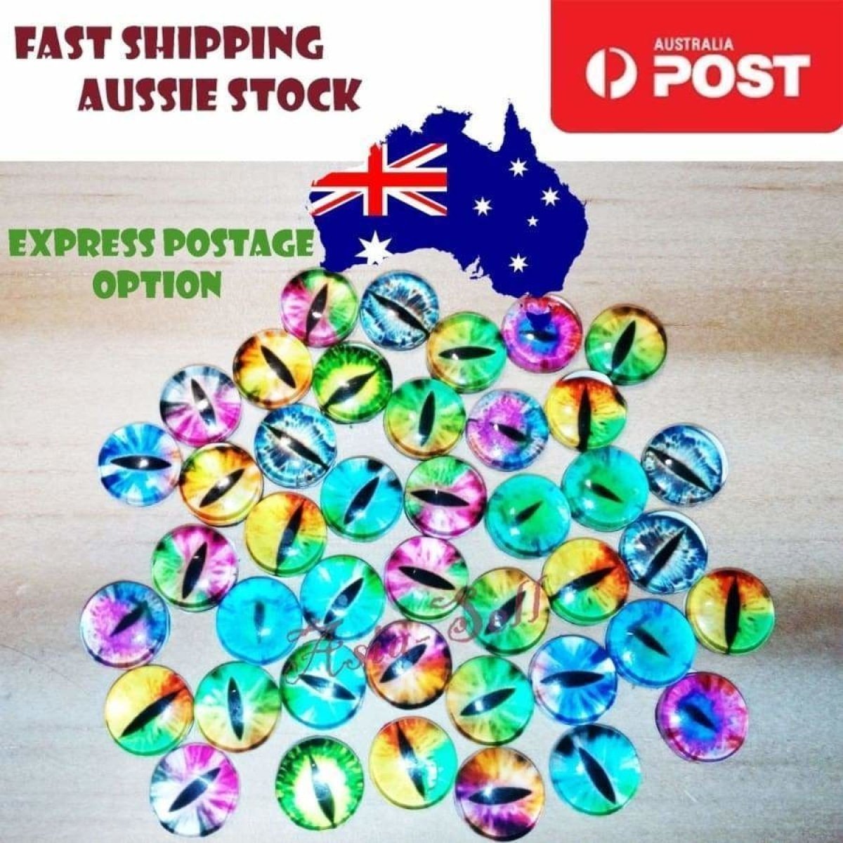 42pcs 8mm Glass Doll Eyes Cat DIY Craft Toy Eye 2 - Asia Sell - - Asia Sell