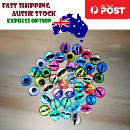 42pcs 8mm Glass Doll Eyes Cat DIY Craft Toy Eye - Asia Sell - Asia Sell