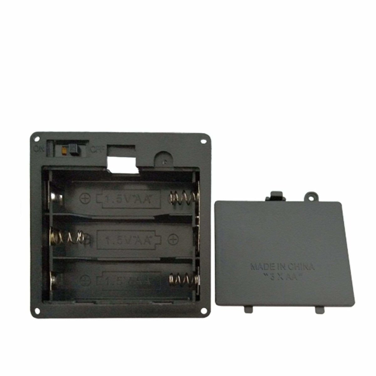 4.5V 2xAA 3xAA 4xAA 6xAA Battery Holder Panel Mount Case with Tabs Switch Lid - 4xAA - Asia Sell