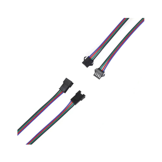 4PCS 4 pin Connector 10cm Male Female Cable for LED Strip Light Lamp Driver CCTV