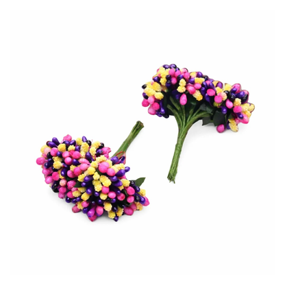 4pcs Artificial Flowers Wedding Mulberry Party Stamen Leaves Stamen Flower - 1 - Asia Sell