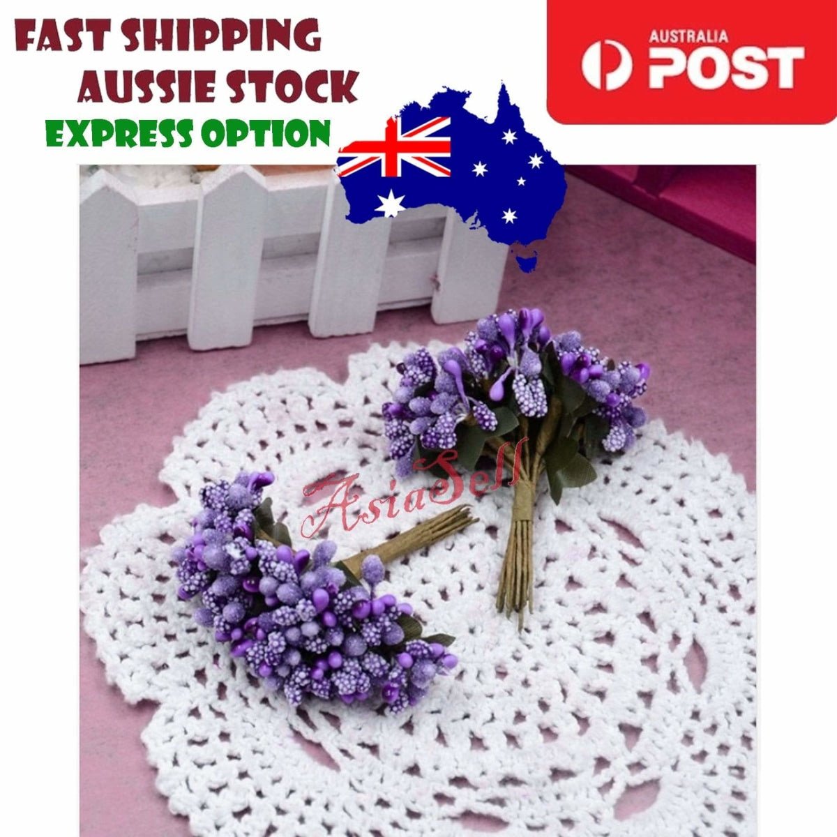 4pcs Artificial Flowers Wedding Mulberry Party Stamen Leaves Stamen Flower - 2 - - Asia Sell