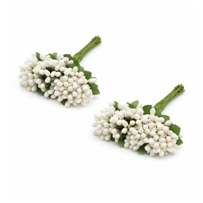 4pcs Artificial Flowers Wedding Mulberry Party Stamen Leaves Stamen Flower - 5 - Asia Sell
