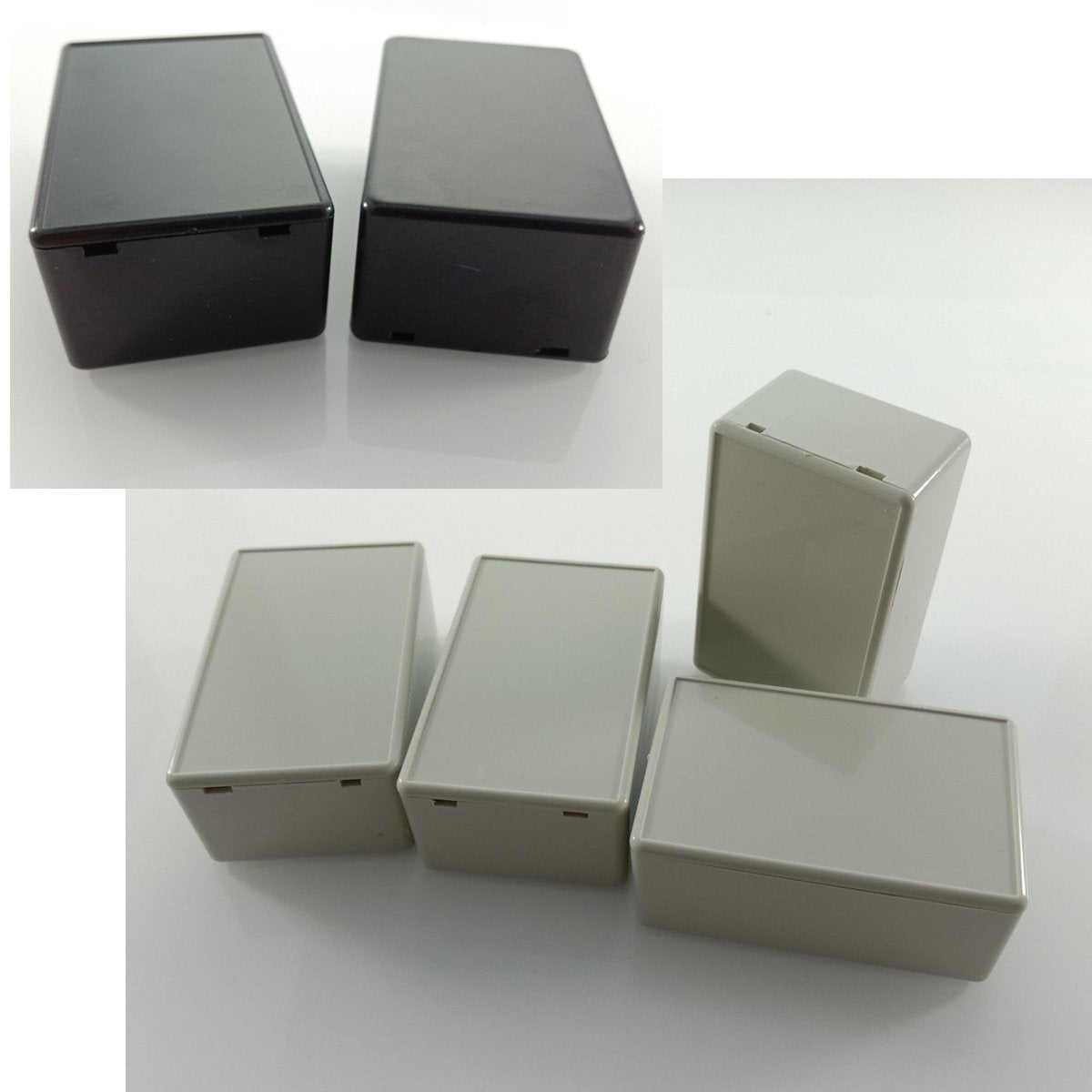 4pcs Electronic Project Case Enclosure Junction Box 70x44x29mm Waterproof - Black - Asia Sell