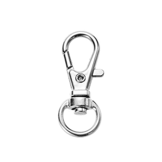 4pcs 30mm Lobster Clasp Swivel Trigger Clips Snap Hooks Key Ring Keychain Bag Keyring