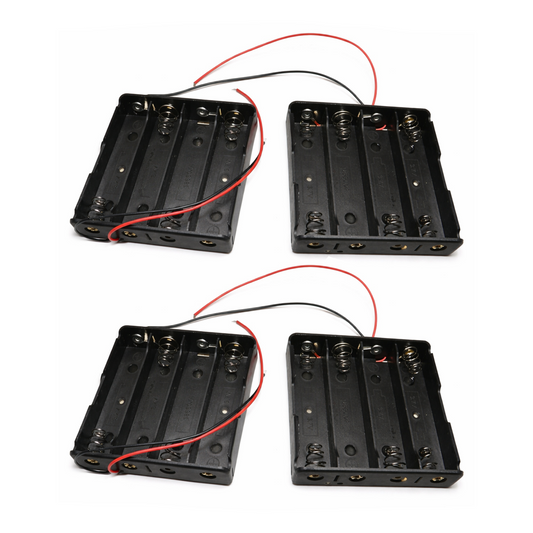 4pcs 4x18650 Battery Holder 14.8V Storage Box Case Leads Wires 4x3.7V 4 x 18650