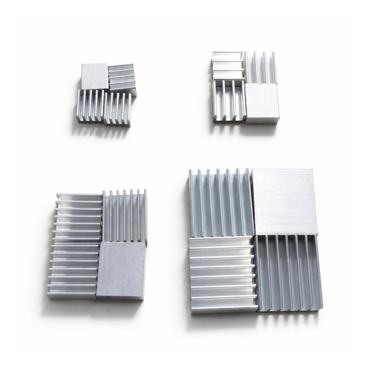 4pcs 8.8x8.8x5mm 11x11x5mm 14x14x6mm 20x20x6mm Heat Sinks Heatsinks Aluminium | Asia Sell