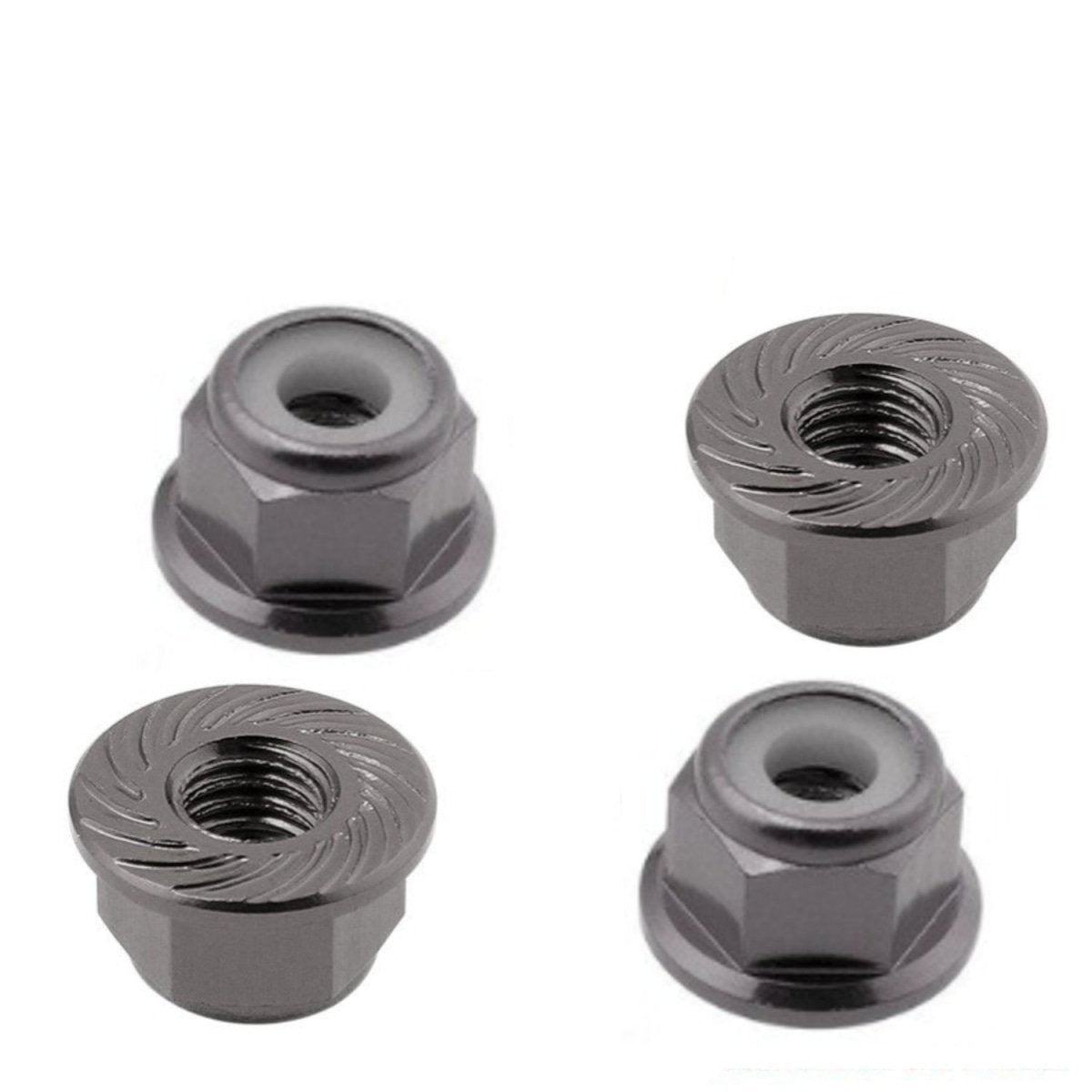 4x 3/4/5/6/7/8/9/10/11/12mm RC Car Wheel Hex Nut Hub Adaptor 1/10 4WD SCX10 Drive - 3.0mm Titanium - Asia Sell