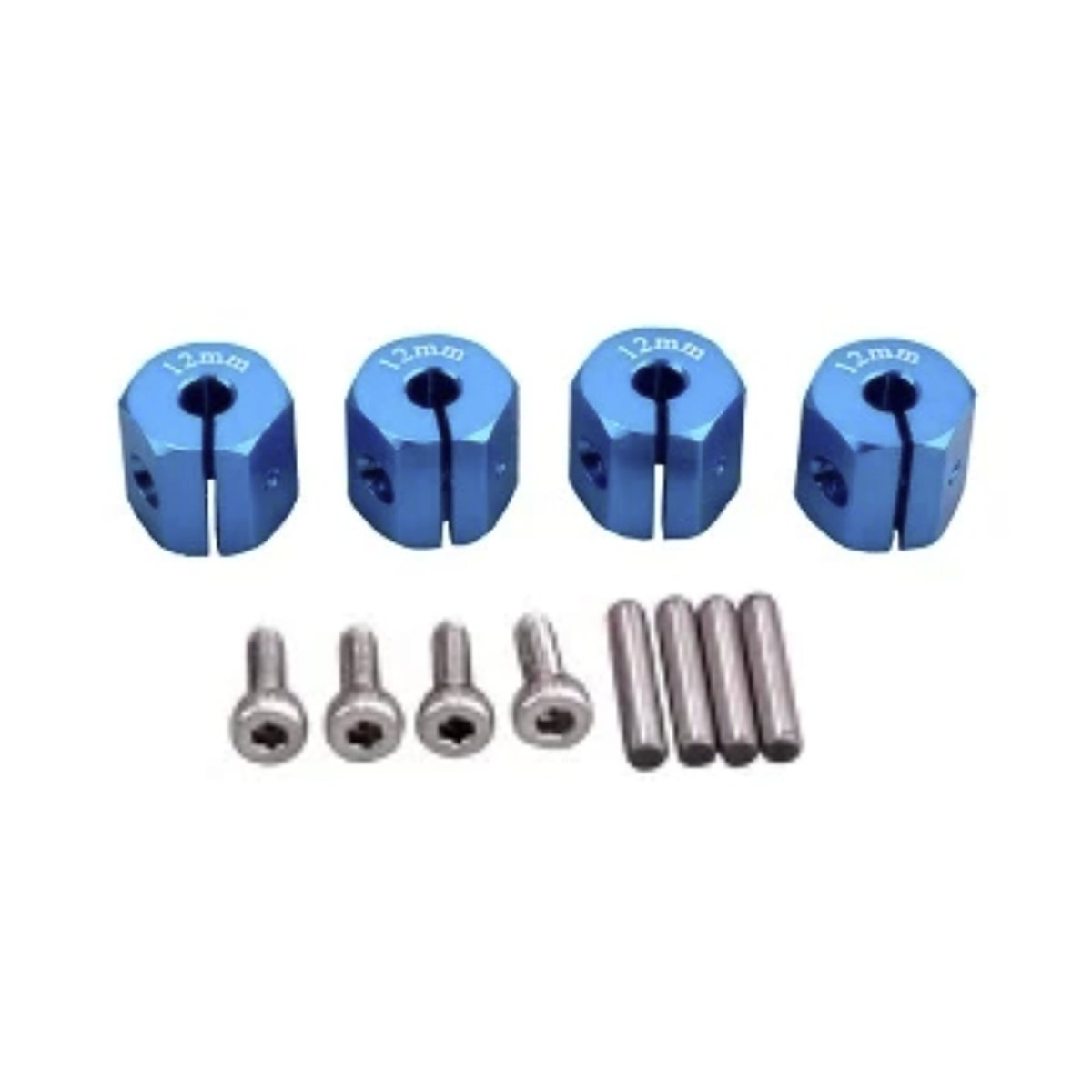 4x 3/4/5/6/7/8/9/10/11/12mm RC Car Wheel Hex Nut Hub Adaptor 1/10 4WD SCX10 Drive - 9.0mm Light Blue - Asia Sell