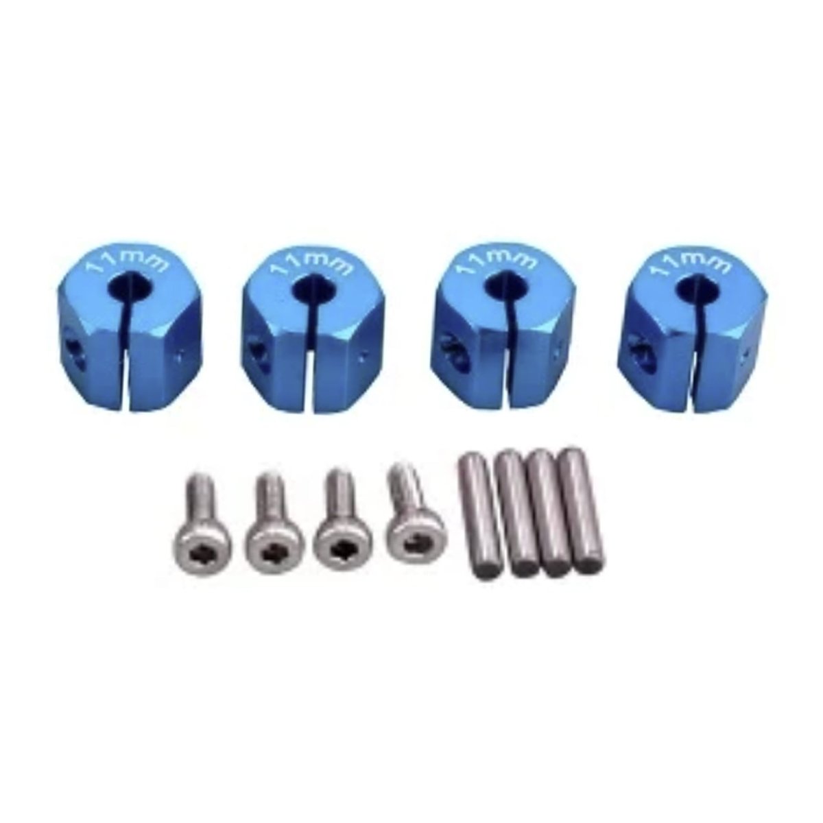 4x 3/4/5/6/7/8/9/10/11/12mm RC Car Wheel Hex Nut Hub Adaptor 1/10 4WD SCX10 Drive - 9.0mm Light Blue - Asia Sell