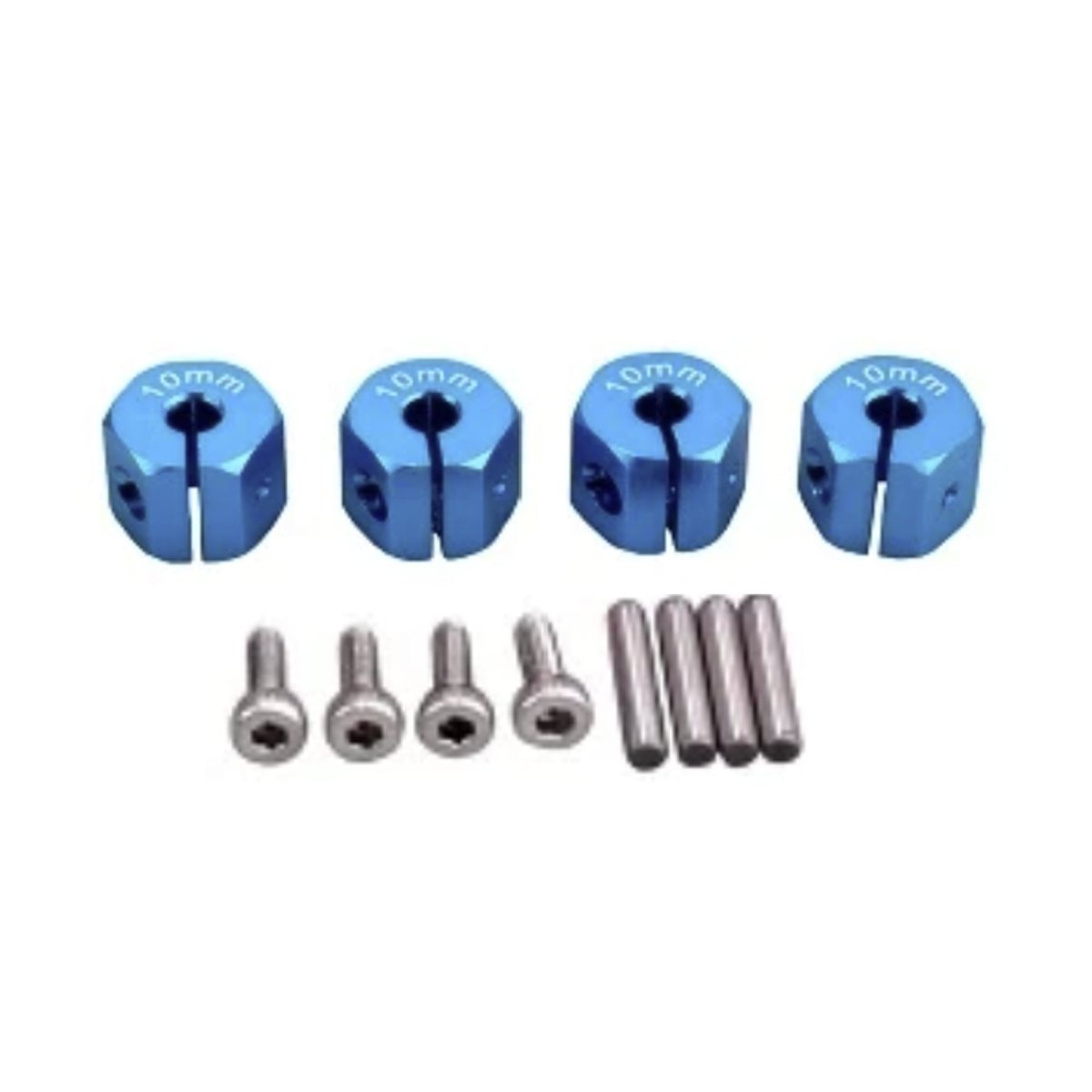 4x 3/4/5/6/7/8/9/10/11/12mm RC Car Wheel Hex Nut Hub Adaptor 1/10 4WD SCX10 Drive - 9.0mm Light Blue - Asia Sell