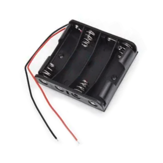 1pcs 4xAA Battery Holder 4x1.5V 6V Box Case With Wires 4 x AA 1.5V