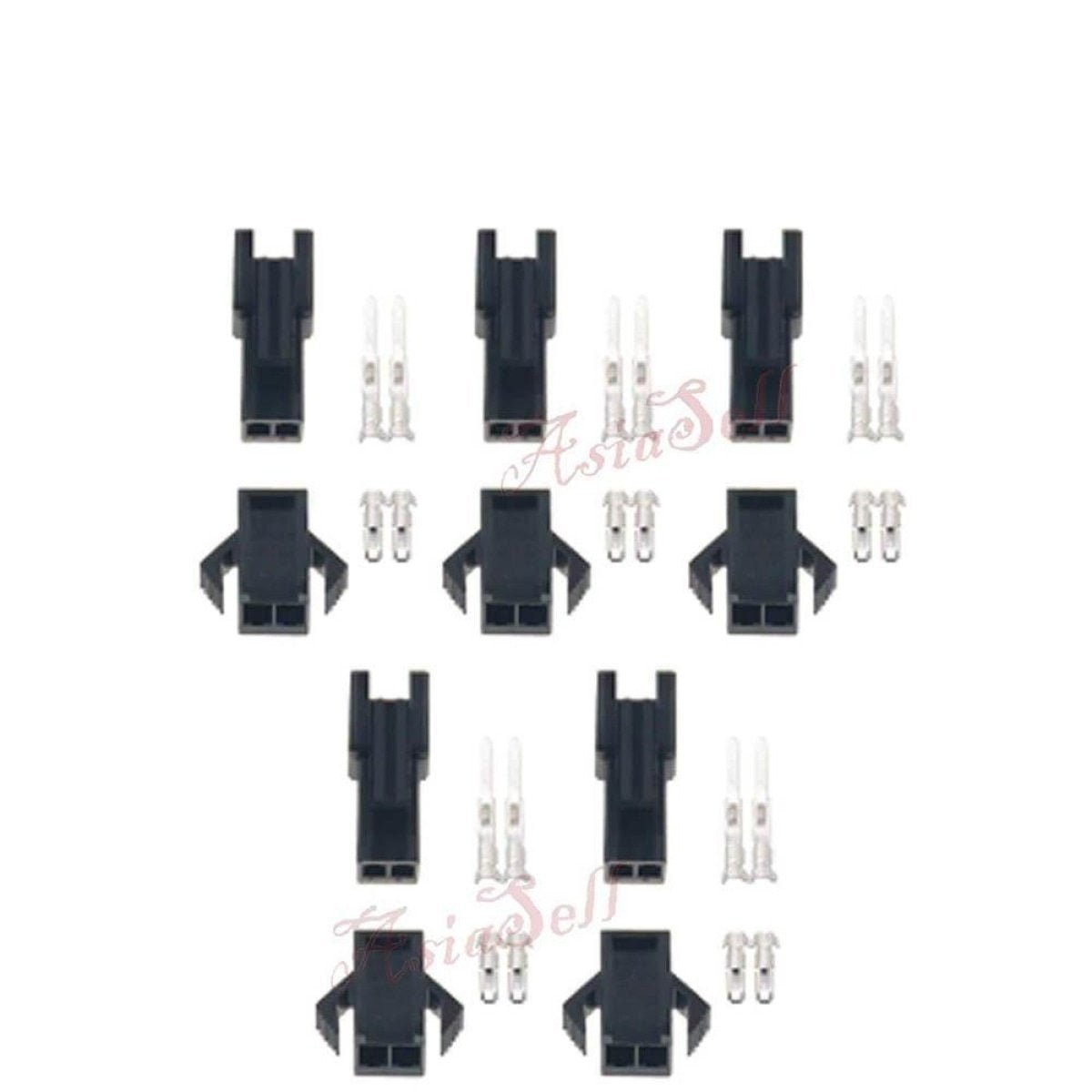 5 Pairs 2.54mm Connector 2 Pin Cable Plug Male Female - - Asia Sell