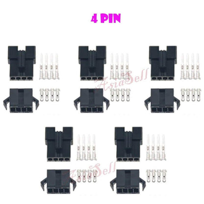5 Pairs 2.54mm Connector 2/3/4/5/6/7/8/9/10/11/12 Pin Cable Plug Male Female - 2 Pin-5 Pin Box - - Asia Sell