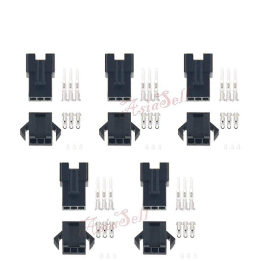 5 Pairs 2.54Mm Connector 3 Pin Cable Plug Male Female Connectors