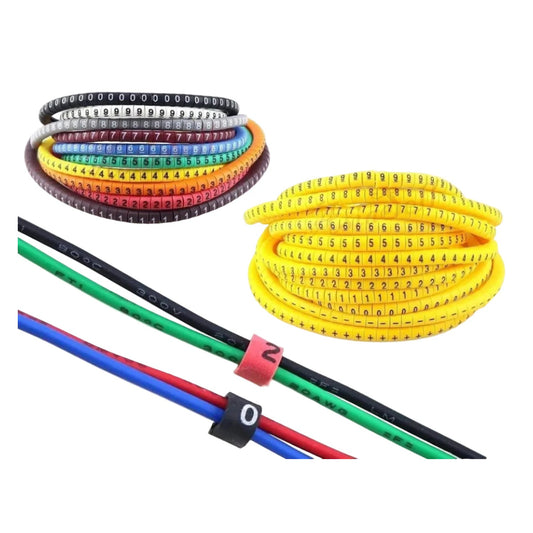 500/600pcs 50ea Cable Labels Tags Markers Letters Numbers Indicators 1.5mm ~ 3.0mm Cables - 500pcs Mixed - Asia Sell