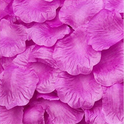 500pcs Rose Petals Flower Artificial Flowers Table Confetti Home Wedding Decorations - Dark Purple - Asia Sell