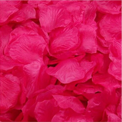 500pcs Rose Petals Flower Artificial Flowers Table Confetti Home Wedding Decorations - Fuchsia - Asia Sell