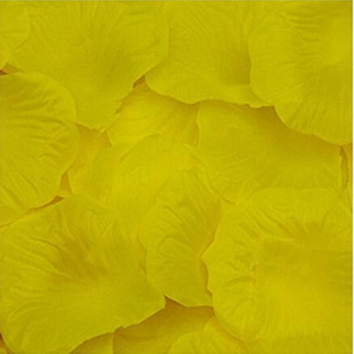 500pcs Rose Petals Flower Artificial Flowers Table Confetti Home Wedding Decorations - Yellow - Asia Sell