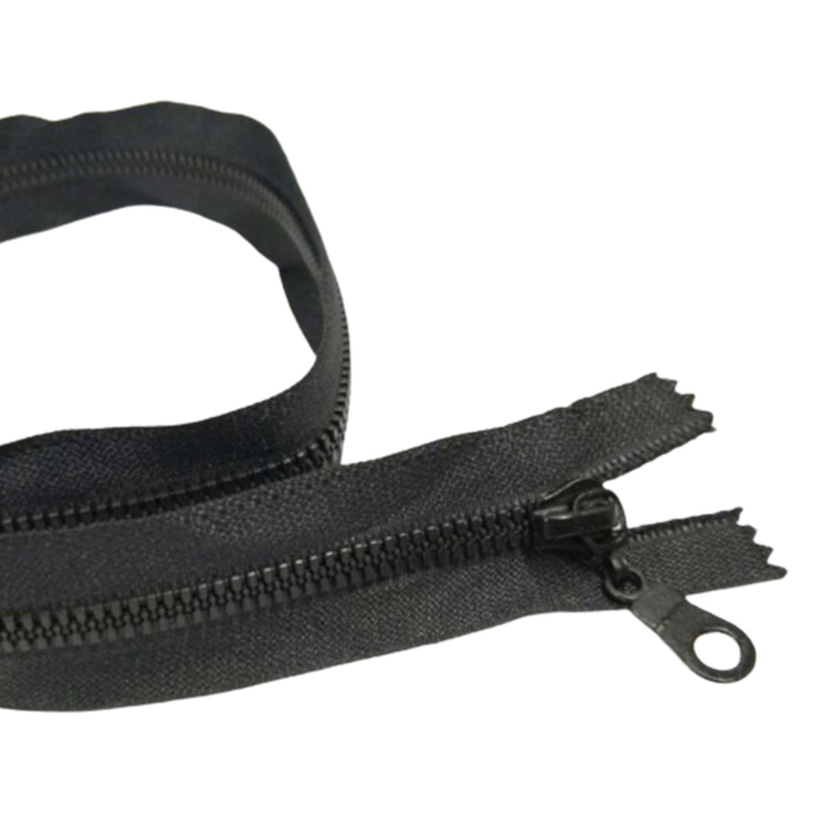 50cm Plastic Zip Zipper Black White Open-Ended Open-End Sportwear Bags Sewing Accessories - Black - Asia Sell