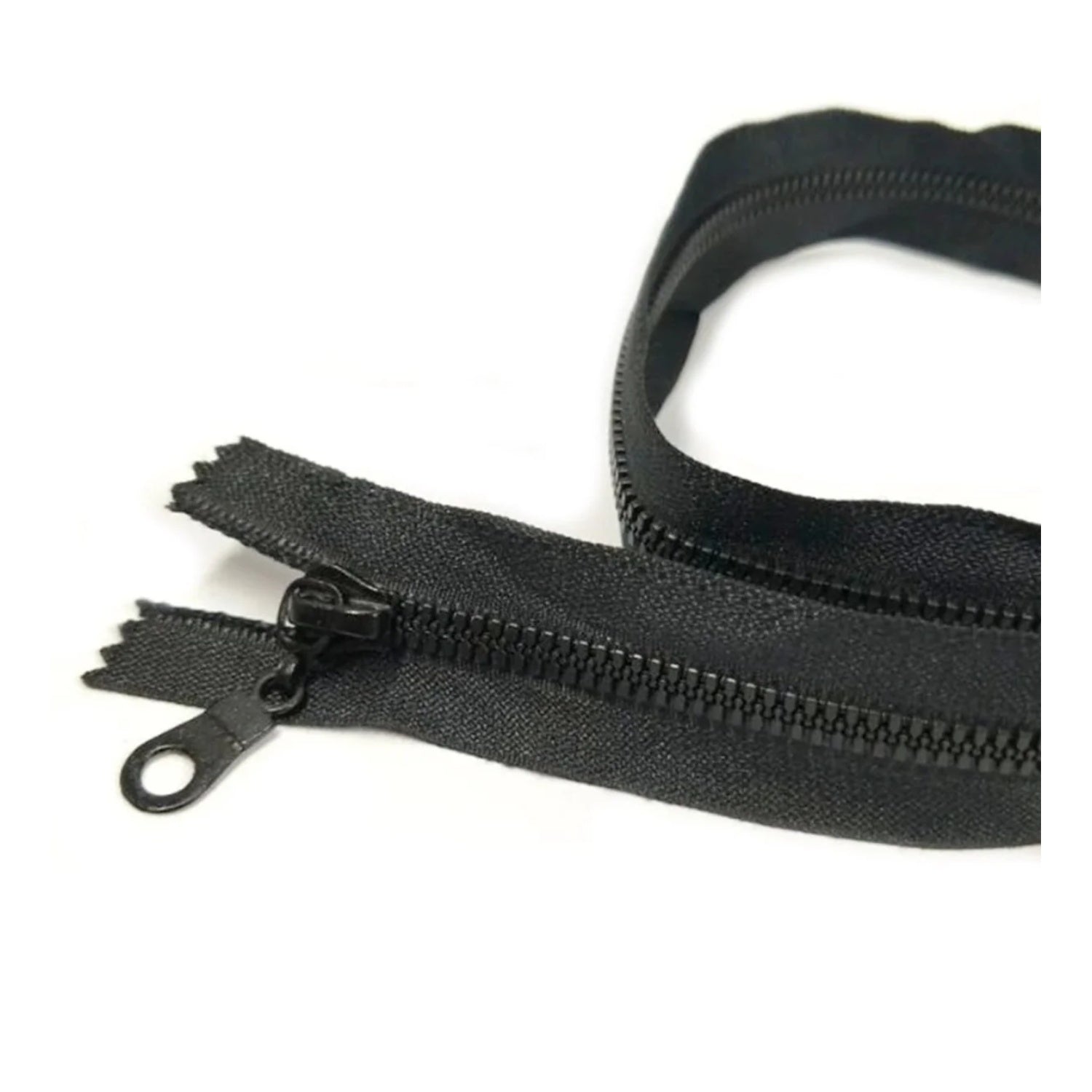 50cm Plastic Zipper Black White Open-Ended Zip Sportwear Bags Sewing - Black - Asia Sell