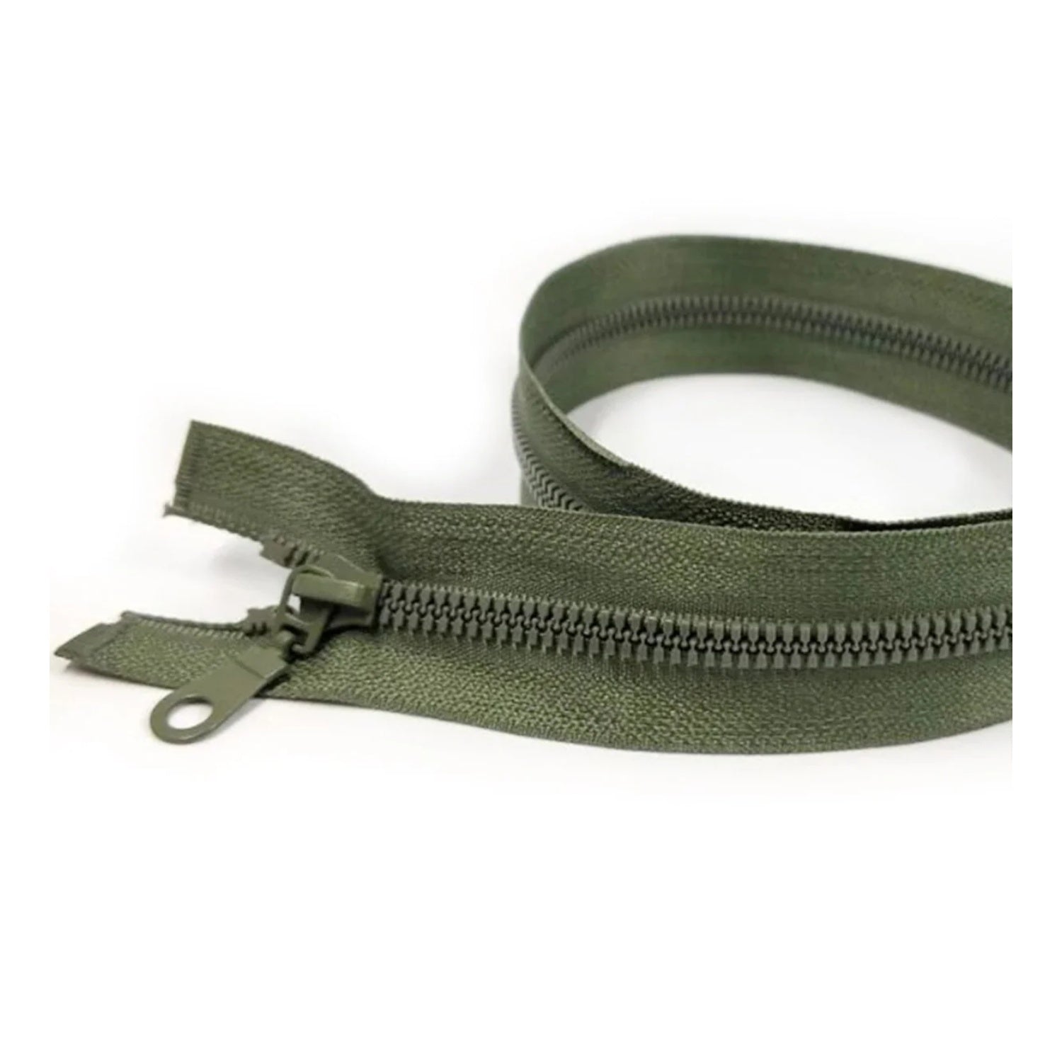 50cm Plastic Zipper Black White Open-Ended Zip Sportwear Bags Sewing - Green - Asia Sell