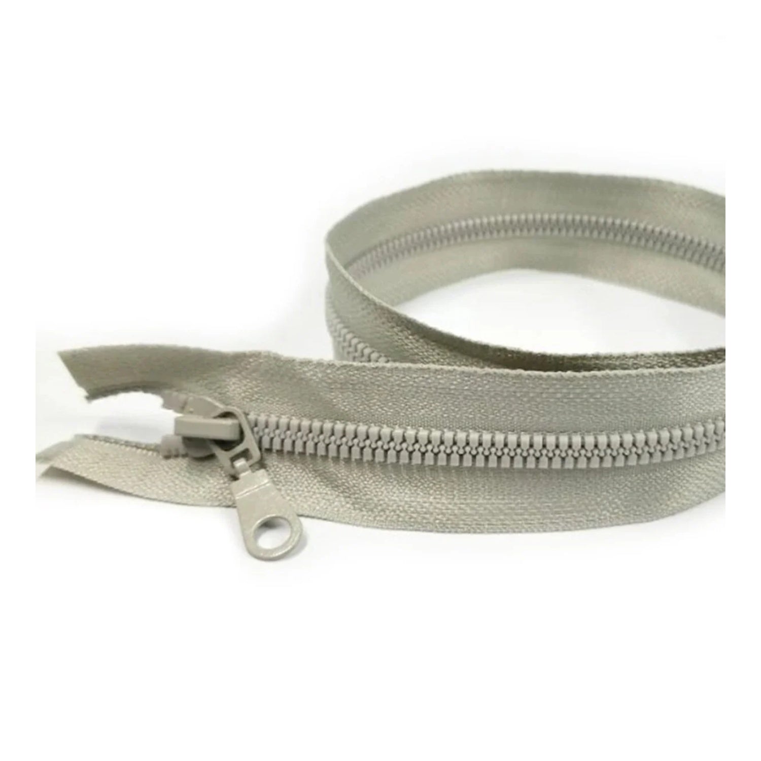 50cm Plastic Zipper Black White Open-Ended Zip Sportwear Bags Sewing - Grey - Asia Sell