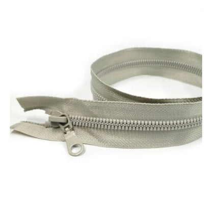 50cm Plastic Zipper Black White Open-Ended Zip Sportwear Bags Sewing - Grey - Asia Sell