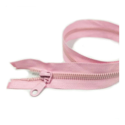 50cm Plastic Zipper Black White Open-Ended Zip Sportwear Bags Sewing - Light Pink - Asia Sell