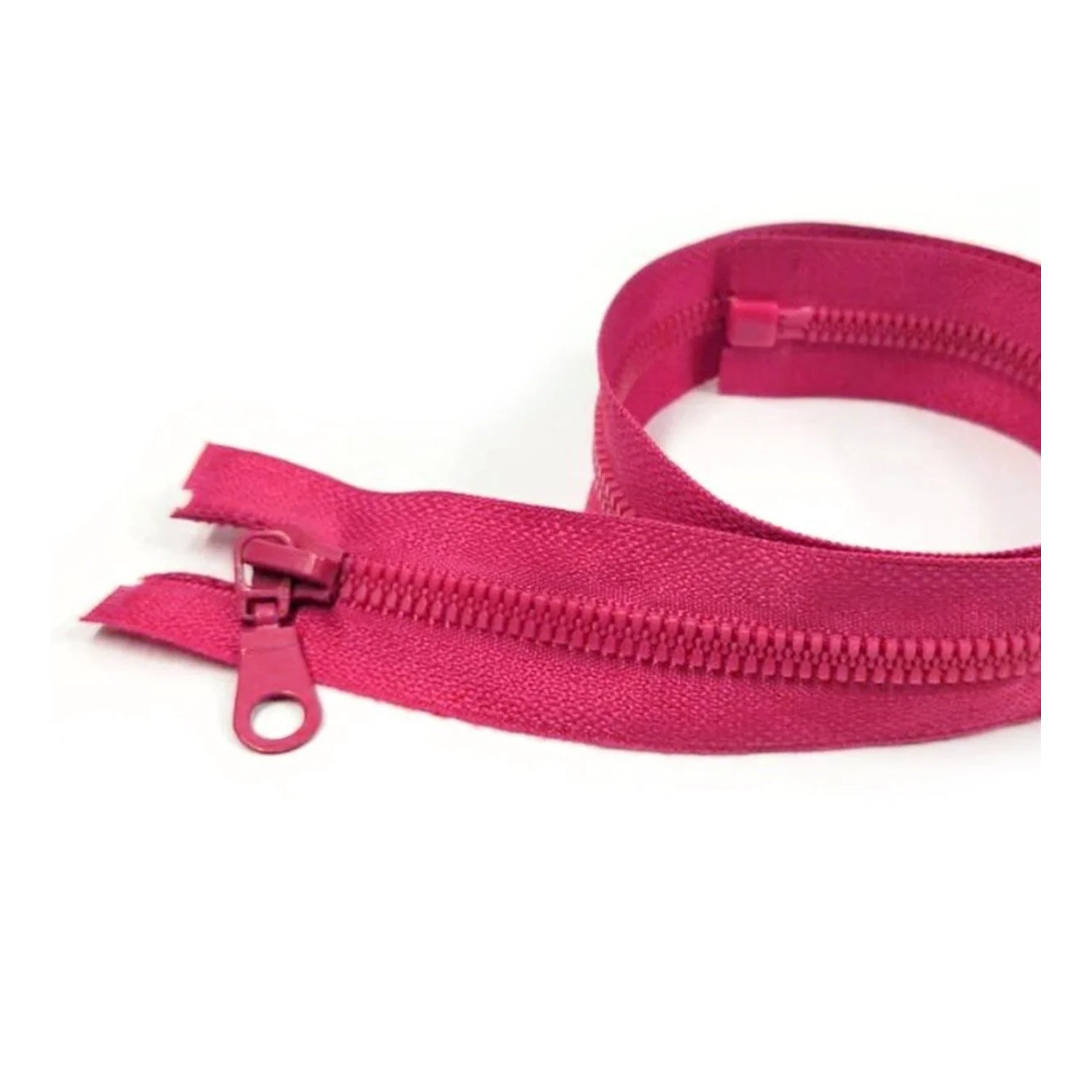 50cm Plastic Zipper Black White Open-Ended Zip Sportwear Bags Sewing - Magenta - Asia Sell