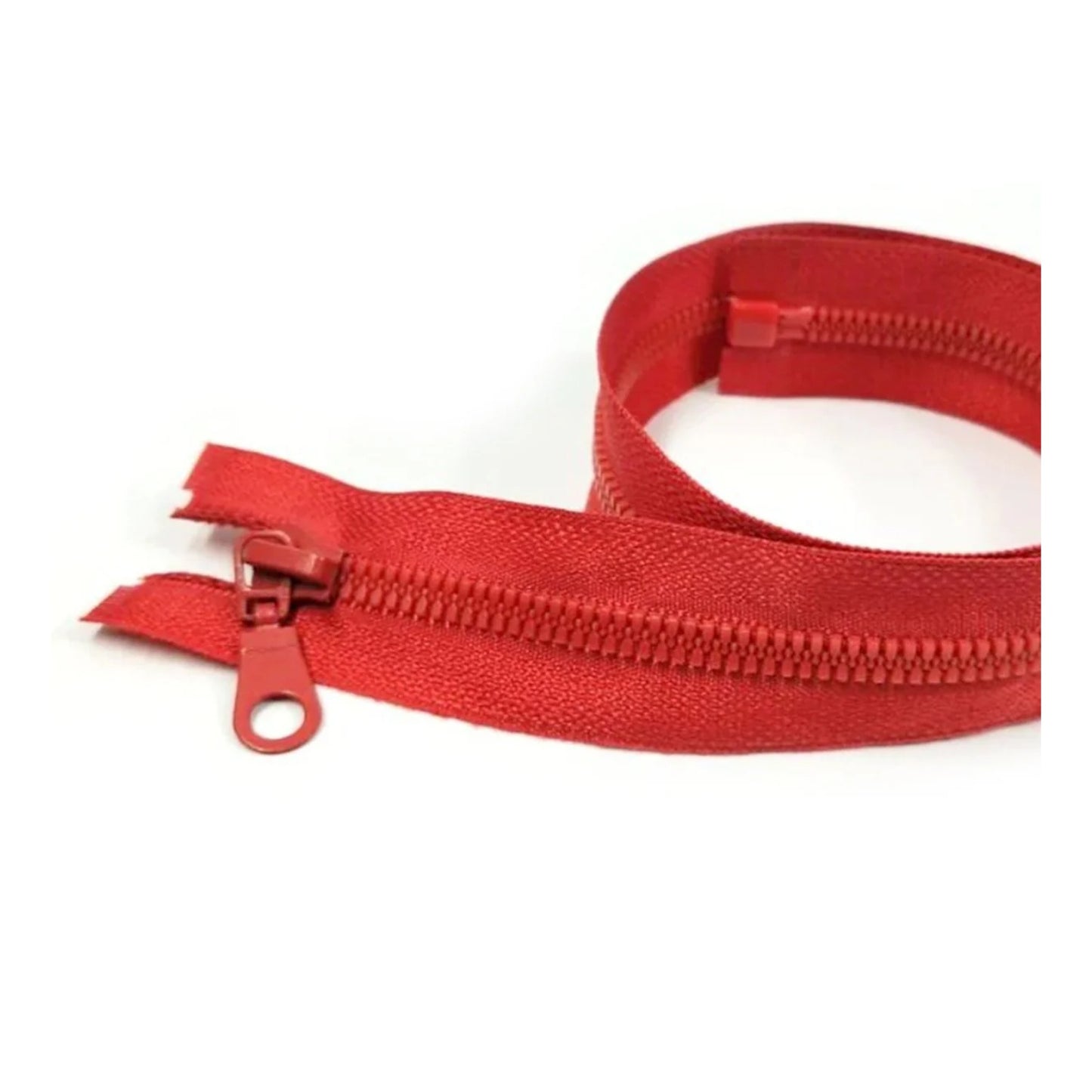 50cm Plastic Zipper Black White Open-Ended Zip Sportwear Bags Sewing - Red - Asia Sell