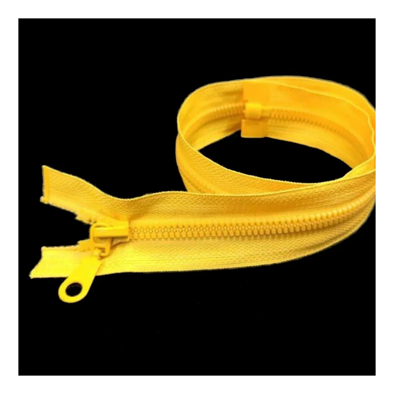 50cm Plastic Zipper Black White Open-Ended Zip Sportwear Bags Sewing - Yellow - Asia Sell