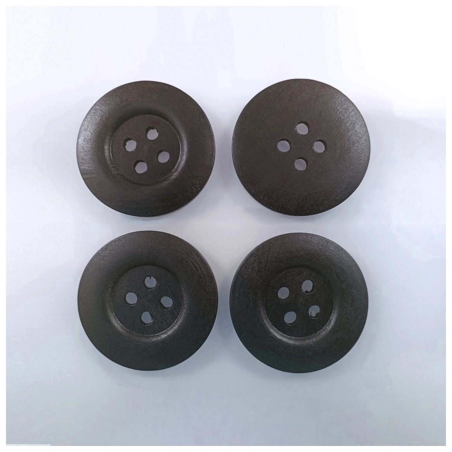 4pcs 50mm Buttons Painted Wooden 4-Hole Coat Boots Upholstery Flower Butterfly Sewing Clothes